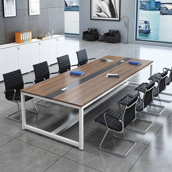 Bàn Họp Văn Phòng Chân Sắt Trắng 2m x 1m 1