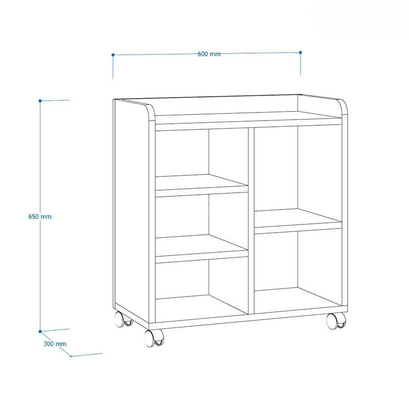 Hộc Tủ Phụ Nhiều Kệ Di Động - TP16 1