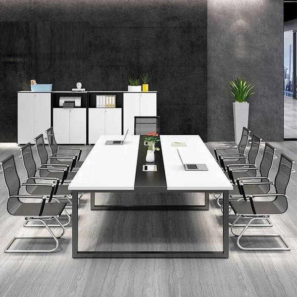 Bàn Họp Văn Phòng Chân Sắt U 3m6 x 1m2 1