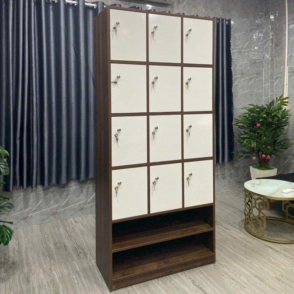 Tủ Locker 12 Ngăn Có Kệ Giày Dép - TLK25 3