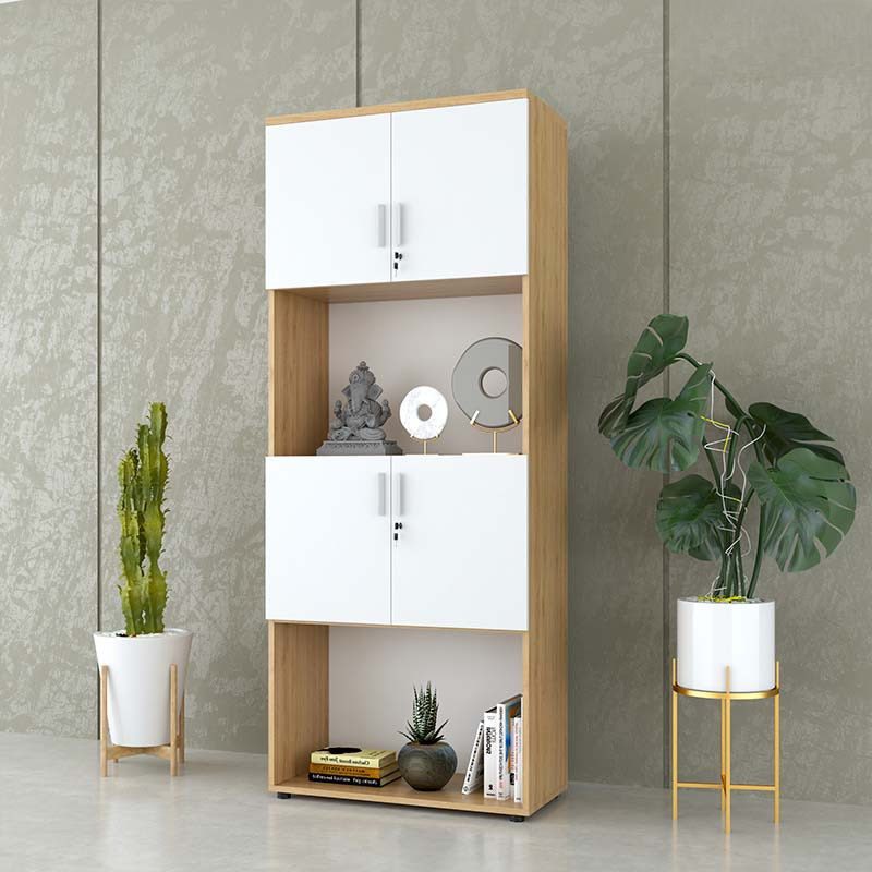 Tủ Tài Liệu Gỗ Có Kệ Trang Trí - THS64 2