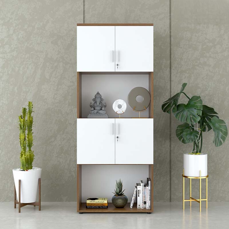 Tủ Tài Liệu Gỗ Có Kệ Trang Trí - THS64 4