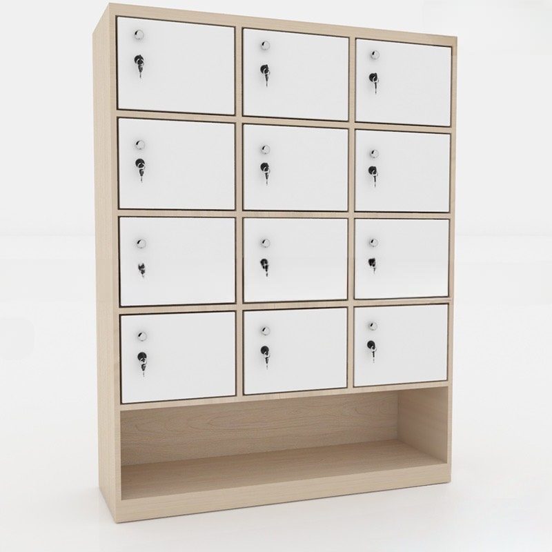 Tủ Loker Gỗ 12 Cánh Có Kệ Giày - TLK23 1