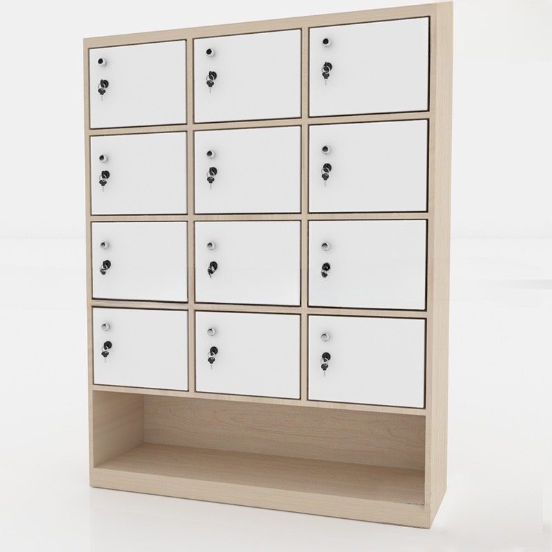 Tủ Loker Gỗ 12 Cánh Có Kệ Giày - TLK23 3