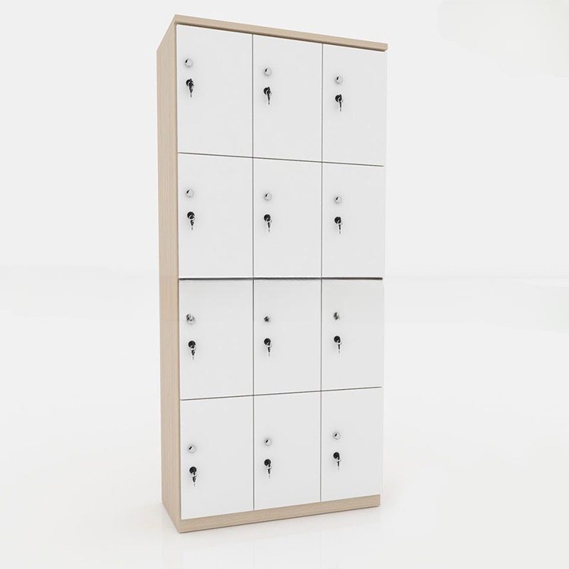 Tủ Loker Gỗ 12 Cánh Dành Cho Văn Phòng - TLK15 4