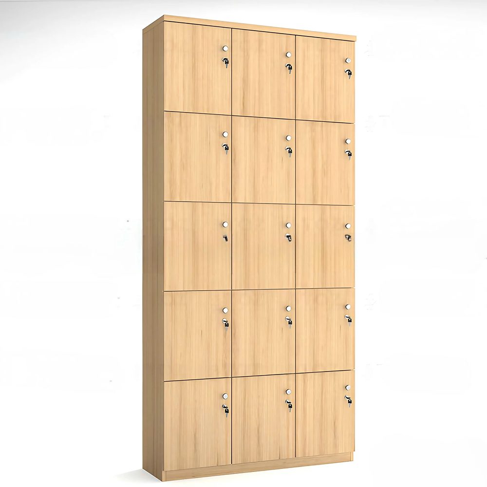 Tủ Locker Gỗ 15 Ngăn Văn Phòng - TLK77 1