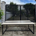Bàn Họp Văn Phòng Chân Sắt 2m4 x 1m2 1