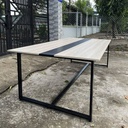 Bàn Họp Văn Phòng Chân Sắt 2m4 x 1m2 2