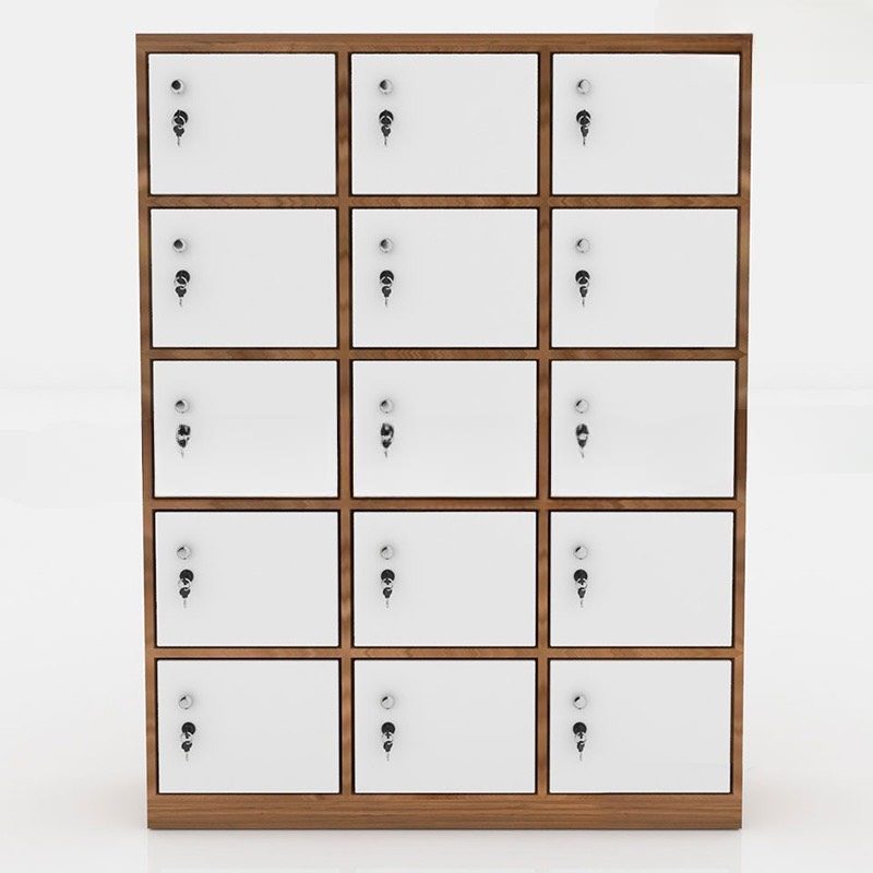 [TLK12] Tủ Locker Gỗ 15 Cánh Khóa Tiện Lợi - TLK12