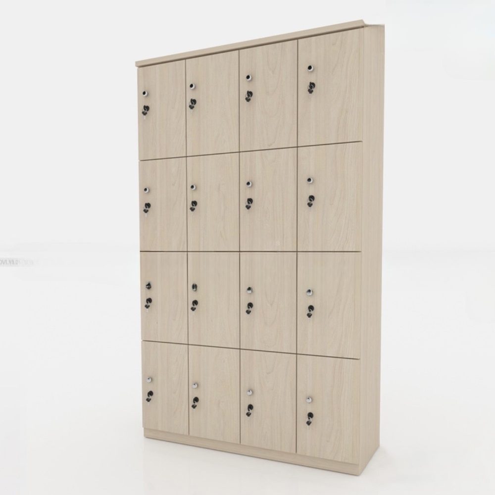 Tủ Loker Gỗ 16 Cánh Độc Đáo - TLK16 1