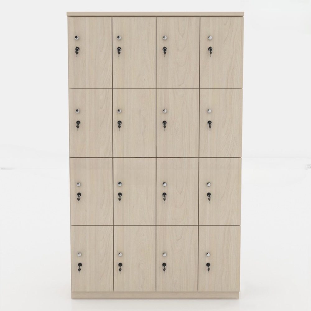 Tủ Loker Gỗ 16 Cánh Độc Đáo - TLK16 2