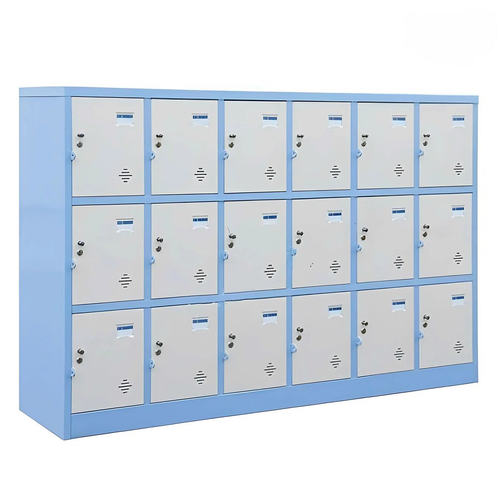 Tủ Locker Sắt 18 Ô Màu Xanh - TLK64 1