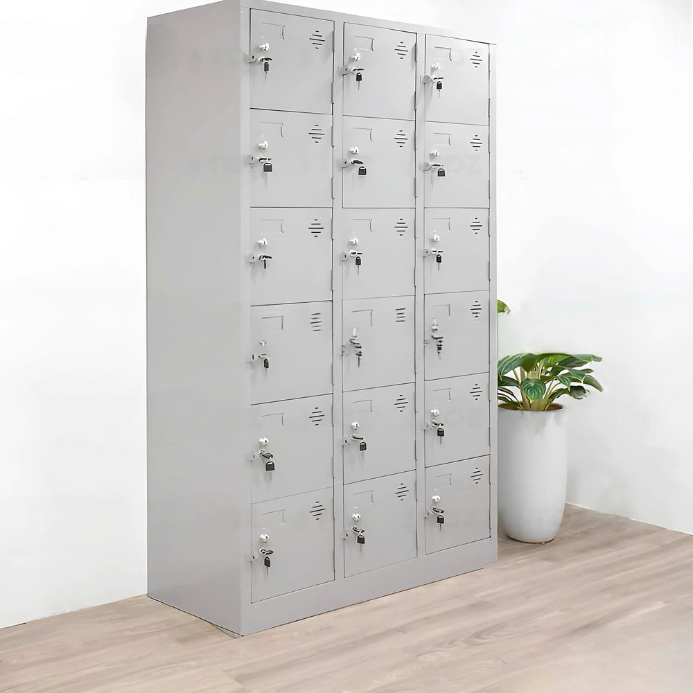 [TLK30] Tủ Locker Sắt Công Sở 18 Ngăn - TLK30