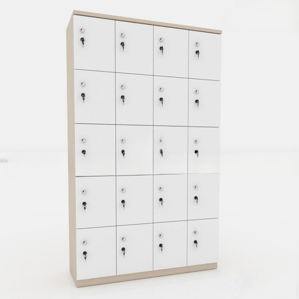 Tủ Loker Gỗ 20 Cánh Cao Cấp - TLK20 4