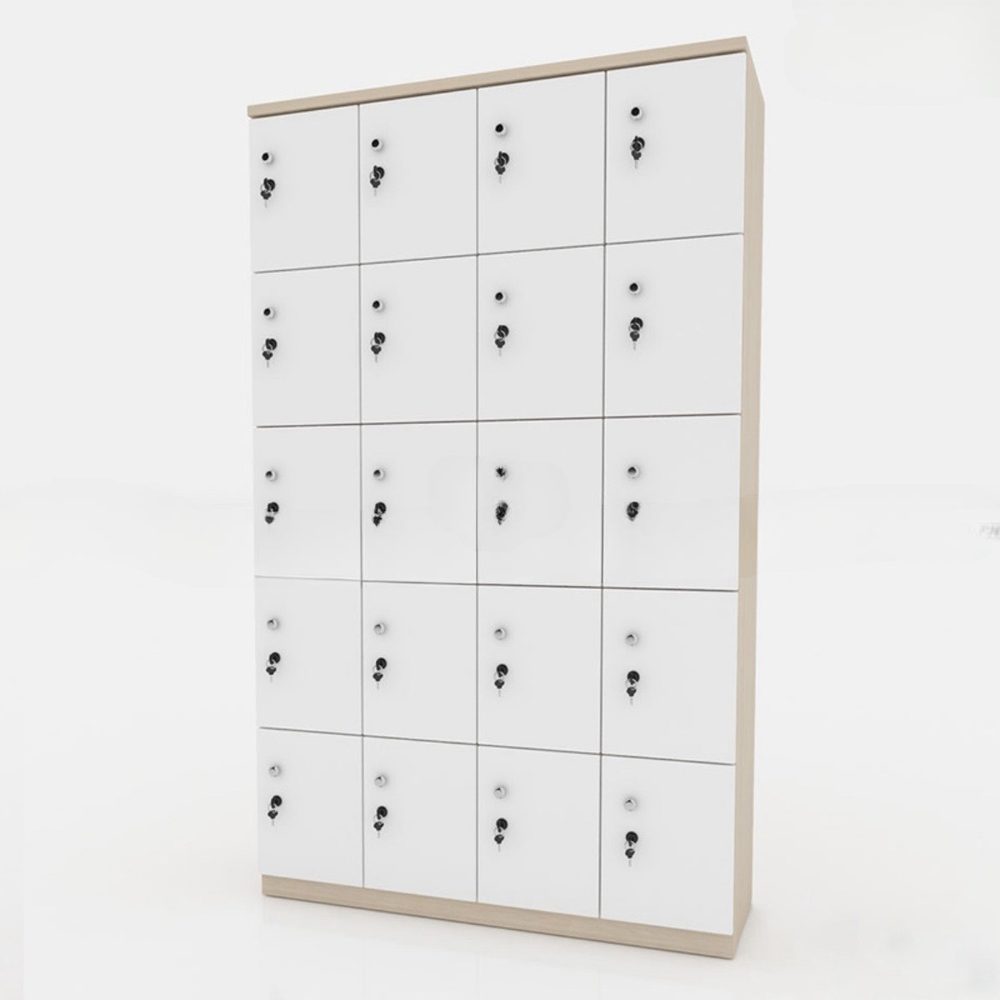 Tủ Loker Gỗ 20 Cánh Cao Cấp - TLK20 5