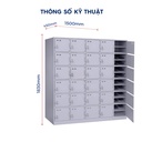 Tủ Locker Sắt Chất Lượng 30 Ngăn - TLK34 2