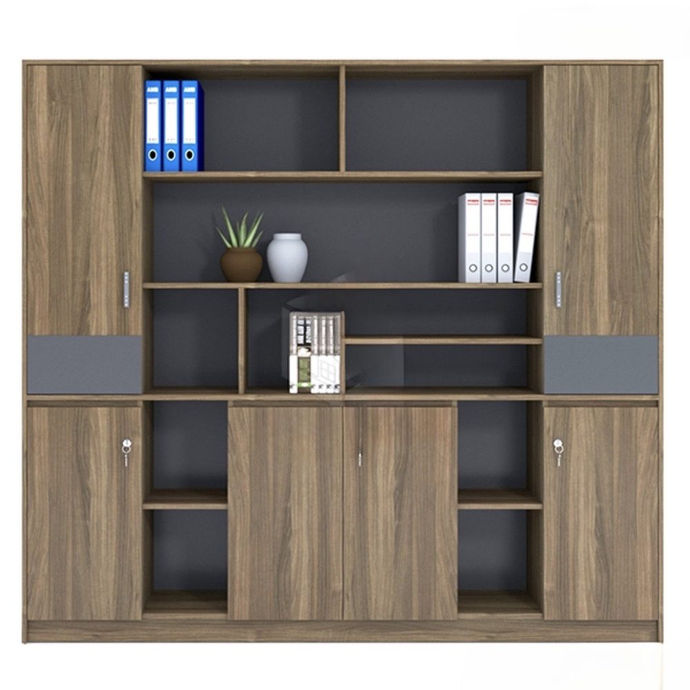 Tủ Văn Phòng Giám Đốc Vân Gỗ Tự Nhiên - THS144 1