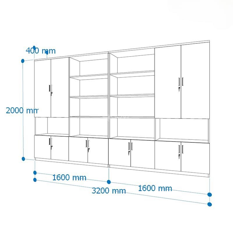 Tủ Tài Liệu Gỗ Lưu Trữ An Toàn - THS46 1