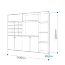 Tủ Văn Phòng Gỗ MDF Đa Chức Năng - THS44 1