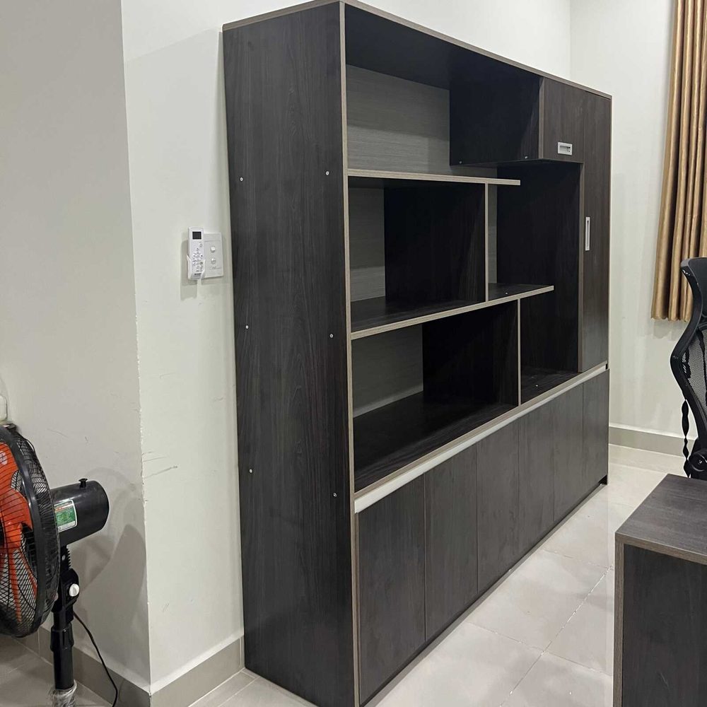 Tủ Tài Liệu Gỗ Kết Hợp Kệ Trưng Bày Giám Đốc - THS12 2