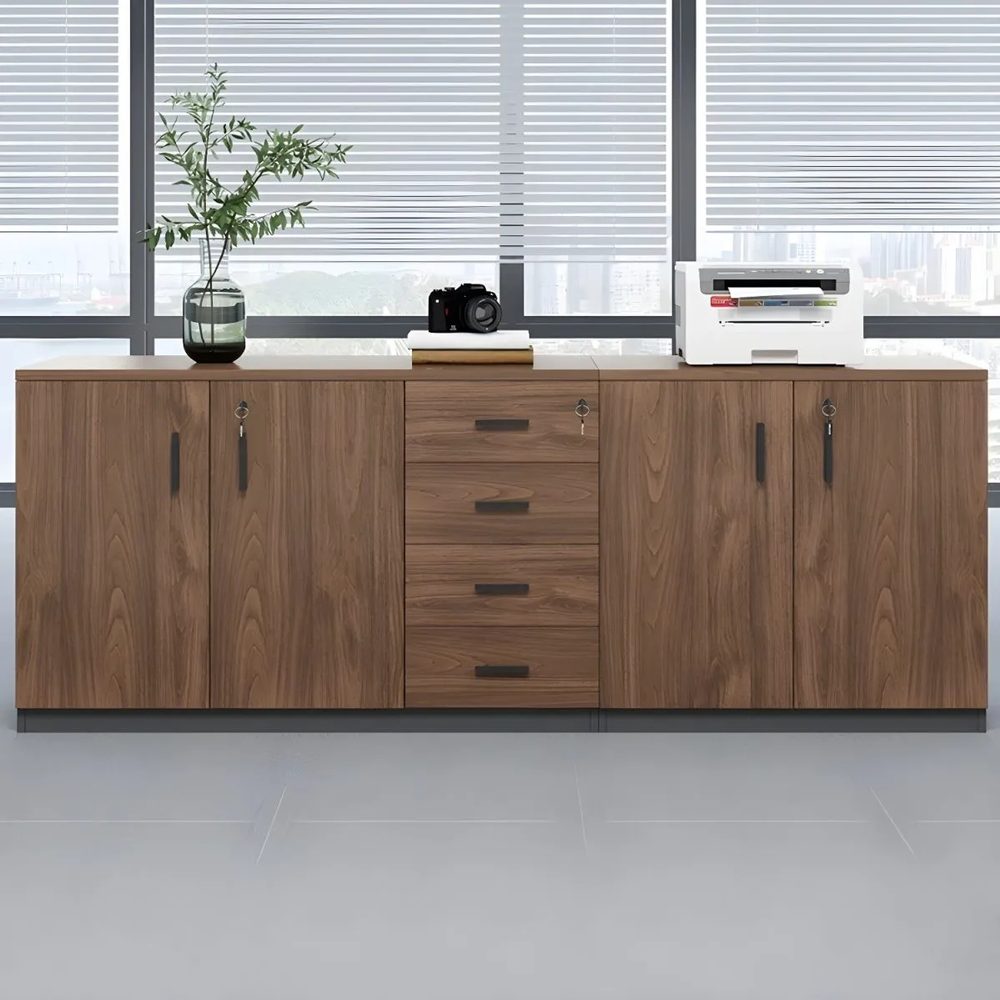 Tủ Tài Liệu Thấp 4 Cánh 3 Ngăn Kéo - THS274 2