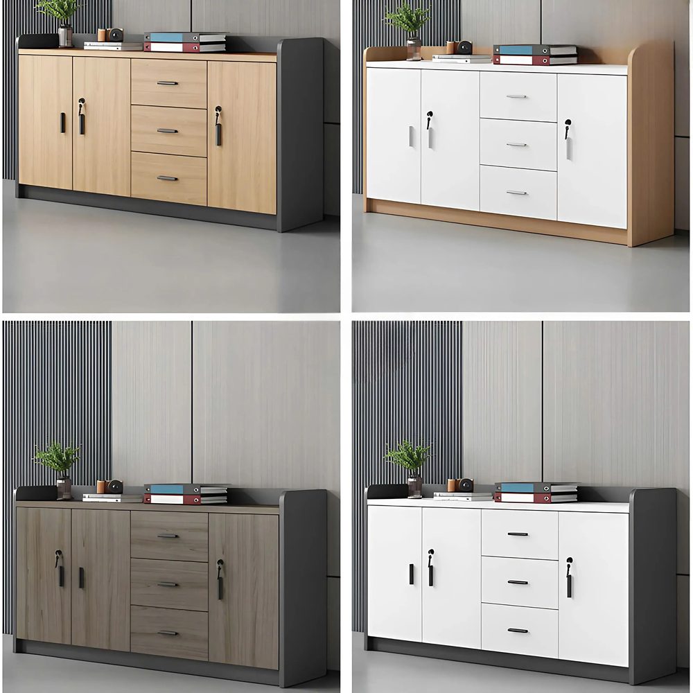 Tủ Tài Liệu Thấp 4 Cánh 3 Ngăn Kéo - THS274 3