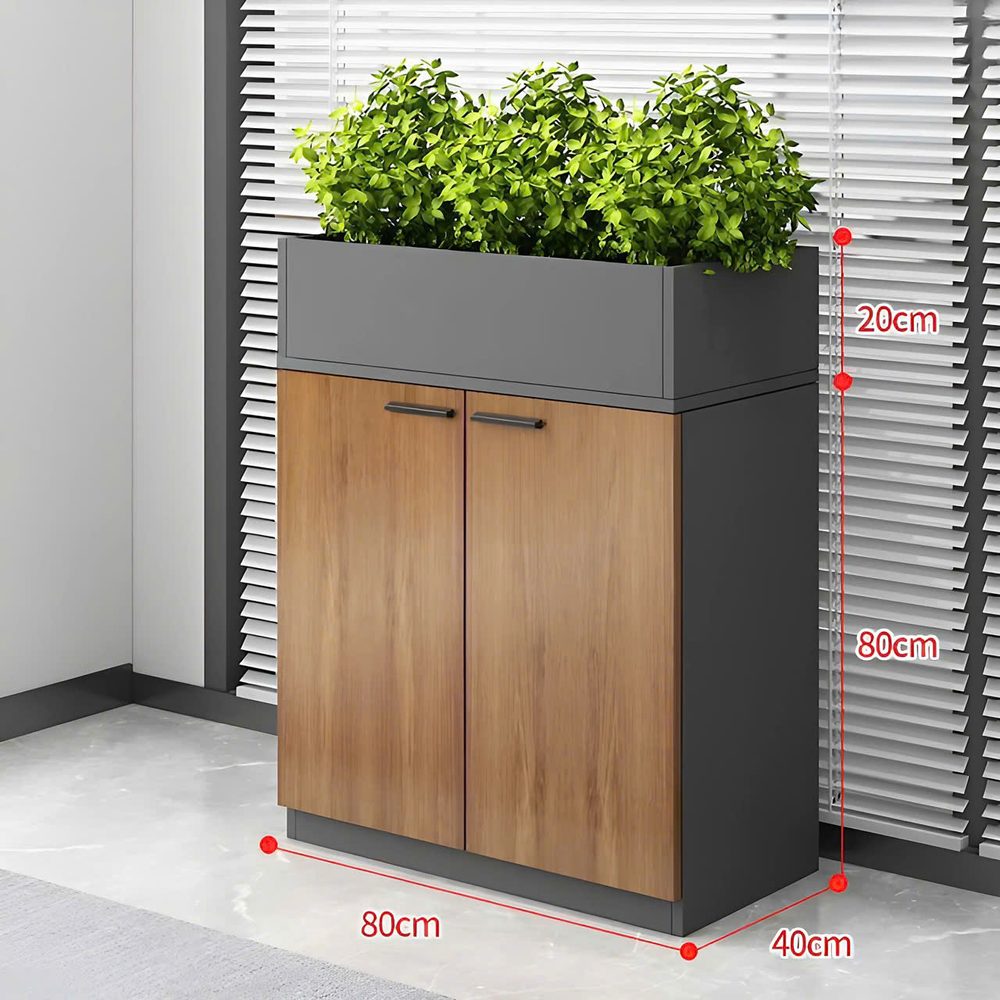 Tủ Tài Liệu Kết Hợp Cây Xanh Hiện Đại - THS165 1