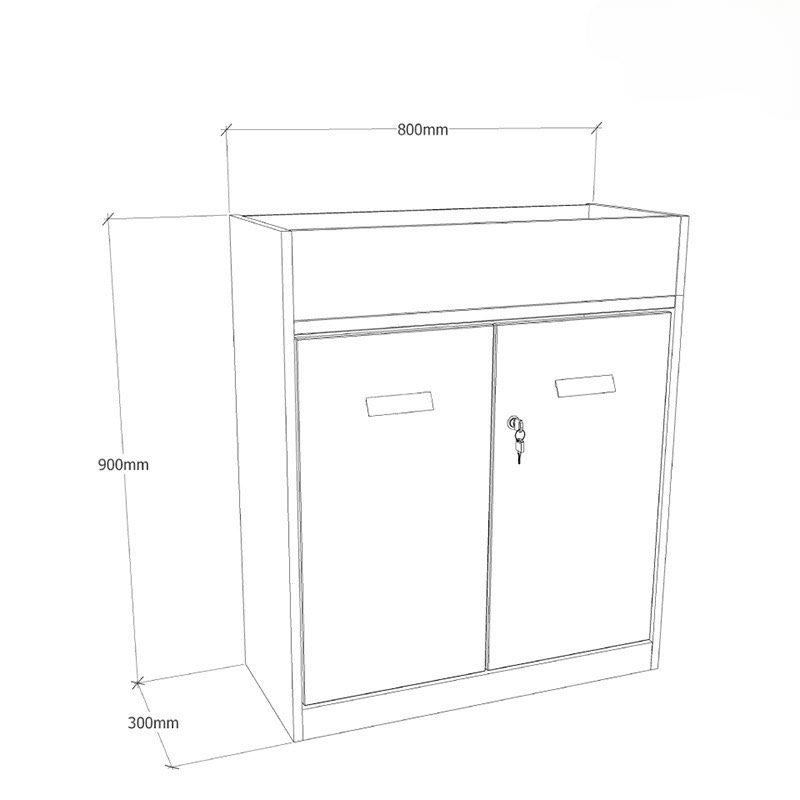 Tủ Văn Phòng Cây Xanh Trang Trí - THS106 1