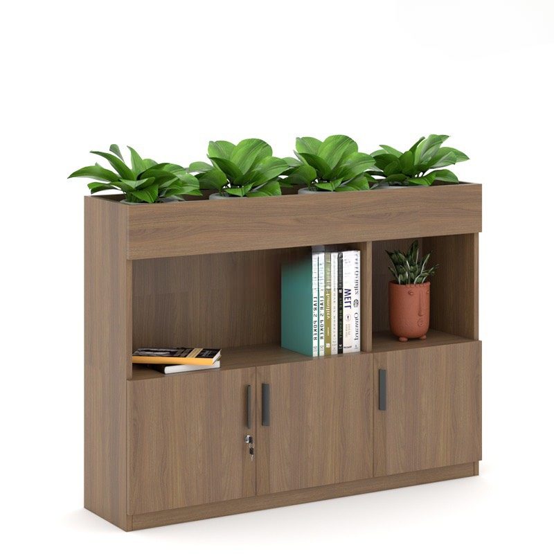 Tủ Văn Phòng Thấp Trang Trí Cây Xanh - THS104 1