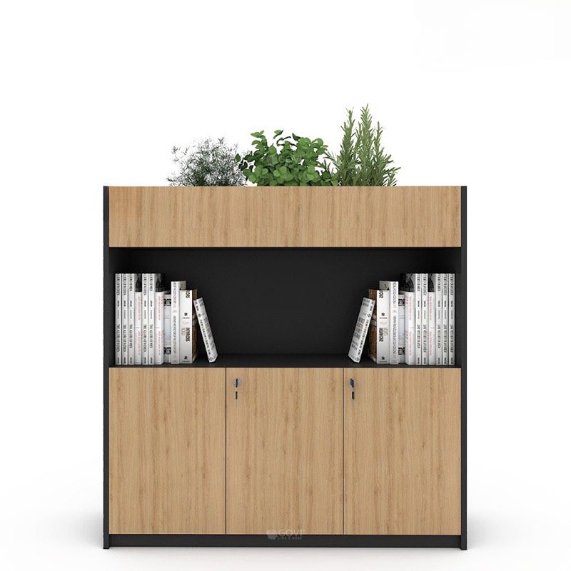 Tủ Tài Liệu Trang Trí Cây Văn Phòng - THS101 2