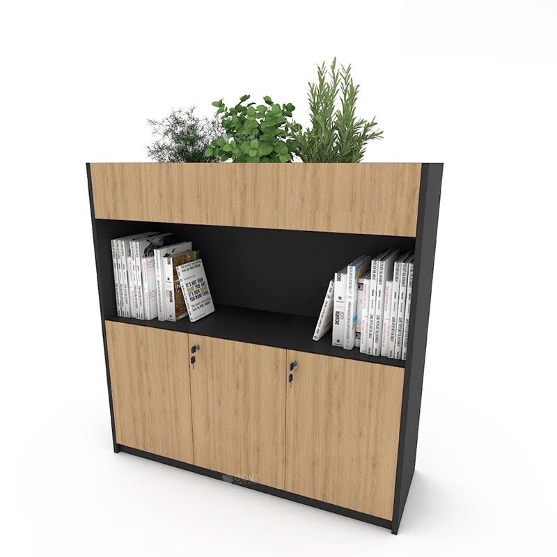 Tủ Tài Liệu Trang Trí Cây Văn Phòng - THS101 3
