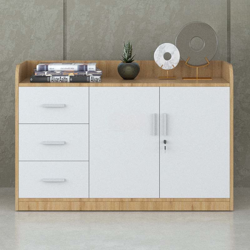 Tủ Tài Liệu Trung 2 Cánh Gỗ 3 Ngăn - THS89 5