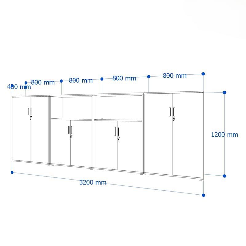 Tủ Tài Liệu Trung Gỗ MDF - THS85 1