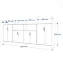 Tủ Tài Liệu Trung Gỗ MDF - THS85 1