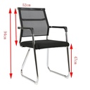 Ghế Phòng Họp Chân Quỳ Lưới Lưng Thấp - GQ2 5