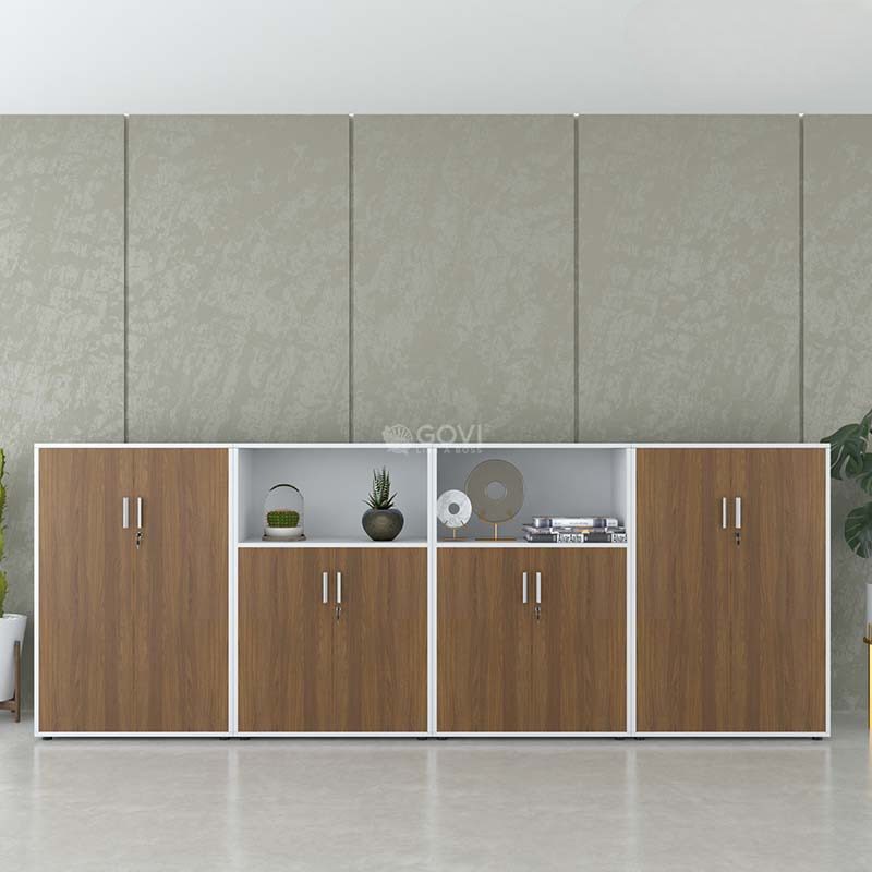 Tủ Tài Liệu Trung Gỗ MDF - THS85 2