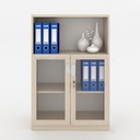 Tủ Tài Liệu Lửng 2 Cánh Kính - THS61 1