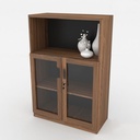 Tủ Tài Liệu Lửng 2 Cánh Kính - THS61 3