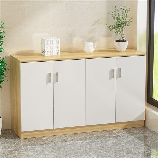 [TMHS21] Tủ Tài Liệu Gỗ Thấp 4 Cánh - THS15