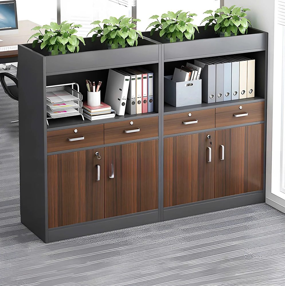 [THS223] Tủ Tài Liệu Trang Trí Cây Sang Trọng - THS223