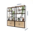 Tủ Văn Phòng Trang Trí Khung Sắt Độc Đáo - KS15 2