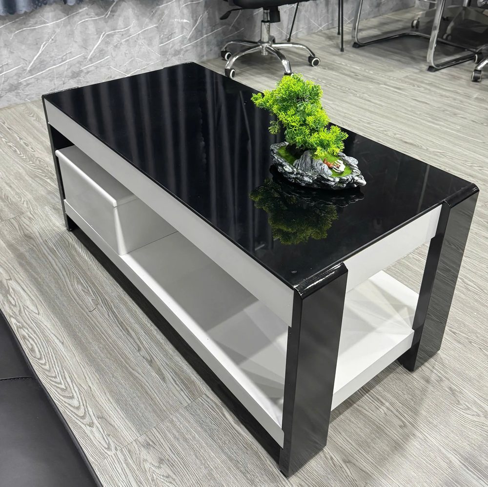 Bàn Trà Sofa Mặt Kiếng Có Hộc Kéo Sang Trọng - BT28 3