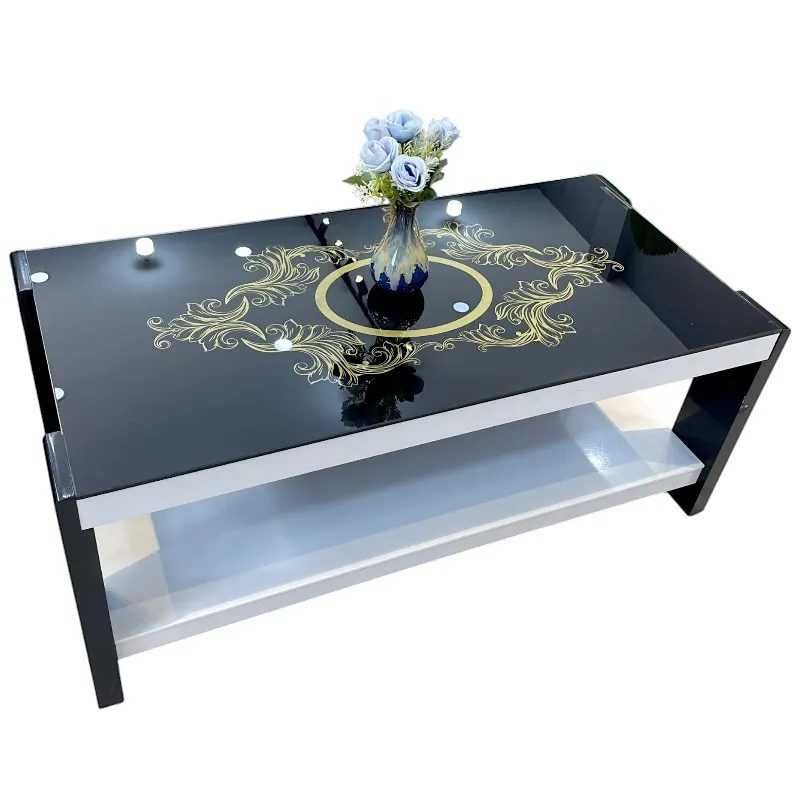 Bàn Trà Sofa Mặt Kiếng Hình Chữ Nhật Nhập Khẩu - BT27 1