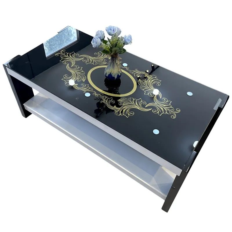 Bàn Trà Sofa Mặt Kiếng Hình Chữ Nhật Nhập Khẩu - BT27 2