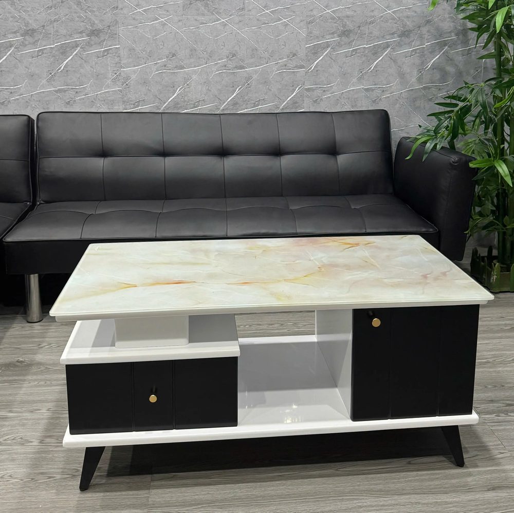 Bàn Trà Sofa Mặt Vân Có Hộc Hiện Đại - BT26 1