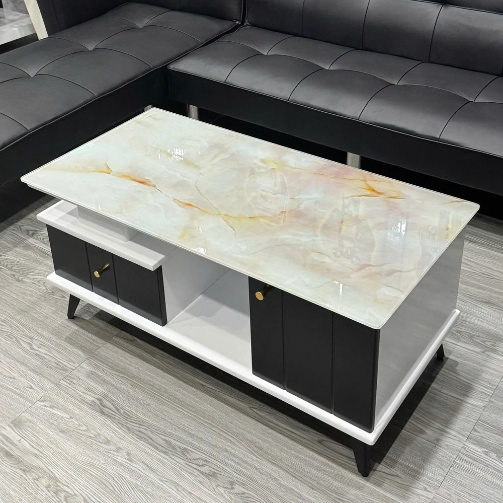 Bàn Trà Sofa Mặt Vân Có Hộc Hiện Đại - BT26 5
