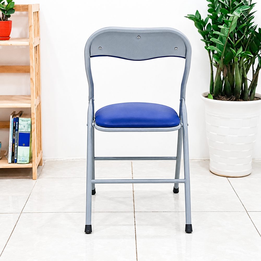 Ghế Xếp Lưng Ngắn Chân Sắt Sơn - GXEP12 2
