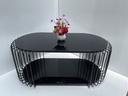 Bàn Trà Sofa Hình Bầu 2 Tầng - BT5 1