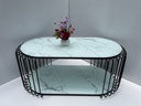Bàn Trà Sofa Hình Bầu 2 Tầng - BT5 3