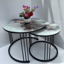 Bàn Trà Sofa Tròn Đôi - BT6 1